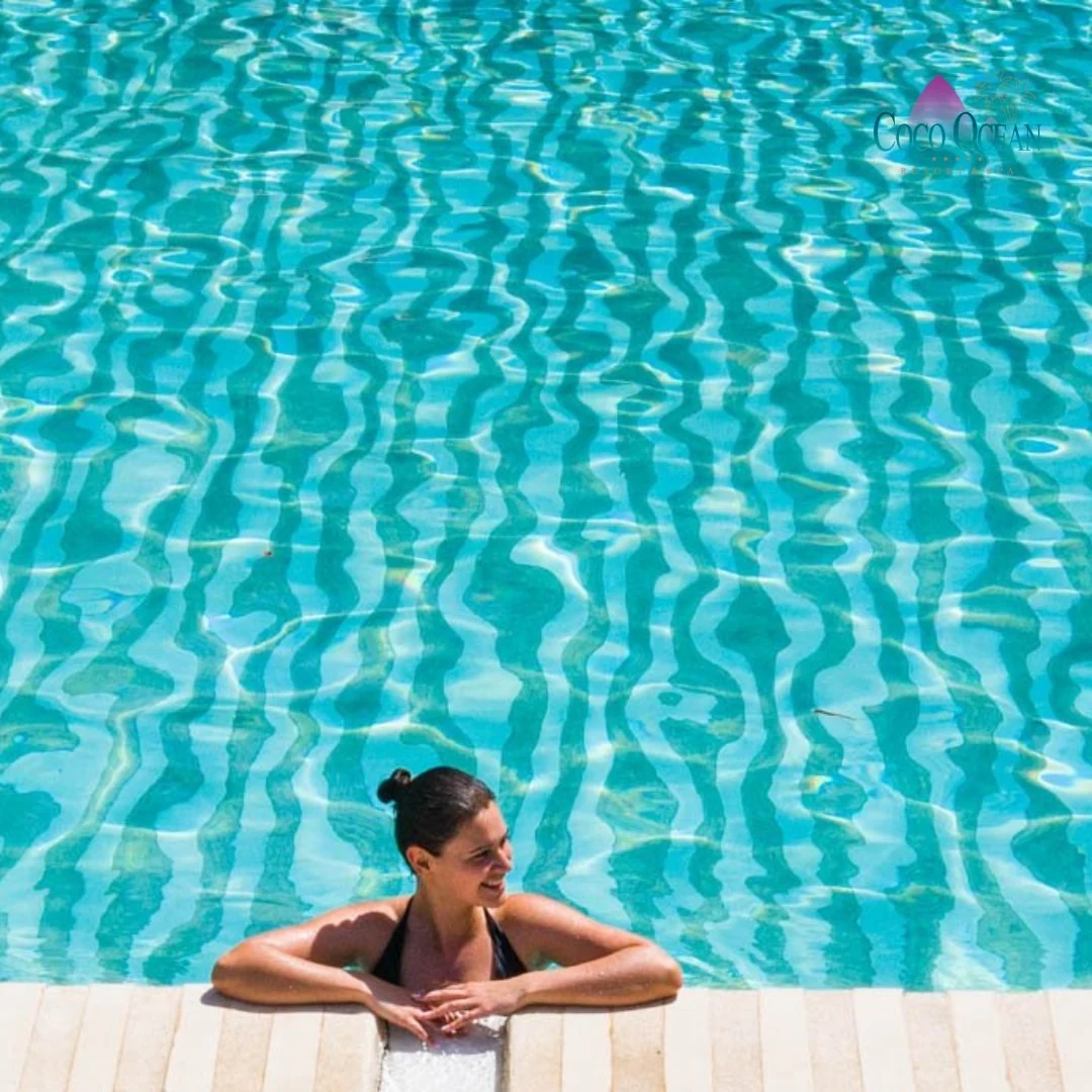 Pool with Atlantic horizon view